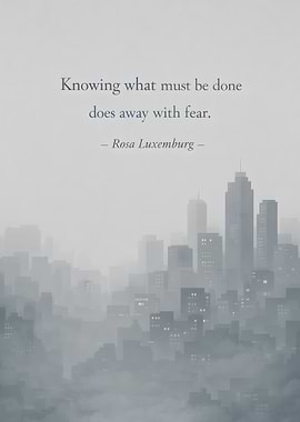 Inspirational Quote with Cityscape