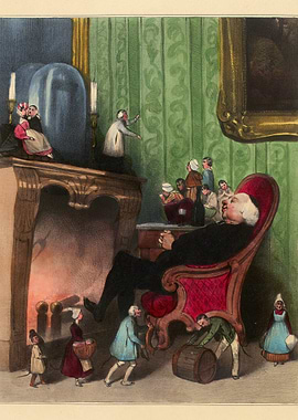 Sleeping Giant with Lilliputian Servants