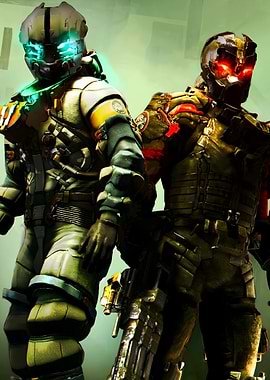 Dead Space: Isaac Clarke and a Necromorph