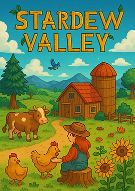 Stardew Valley Farm Illustration