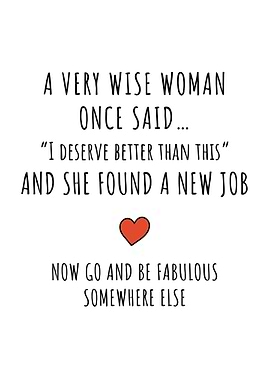 Wise Woman New Job Card