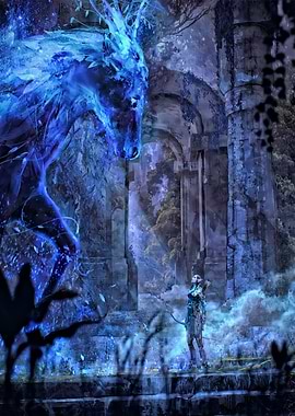 Mystical Encounter: Archer and Spirit Horse