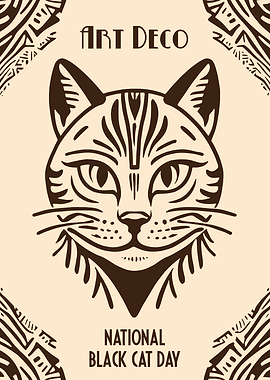 Art Deco National Black Cat Day