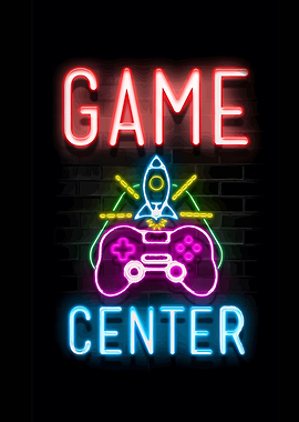 Game Center Neon Sign
