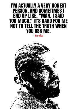 Drake Quote Portrait