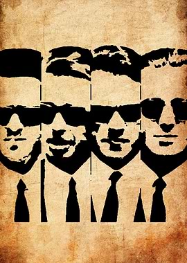 Blues Brothers Silhouette Art