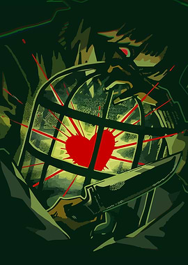 Caged Heart with Knife