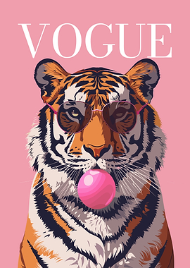 Vogue Tiger with Bubblegum