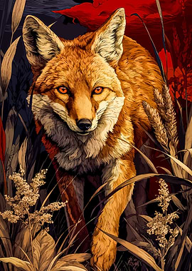 Fox in the Tall Grass