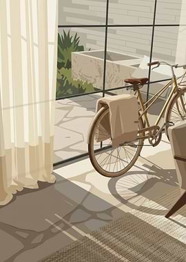 Indoor Bicycle with Outdoor View