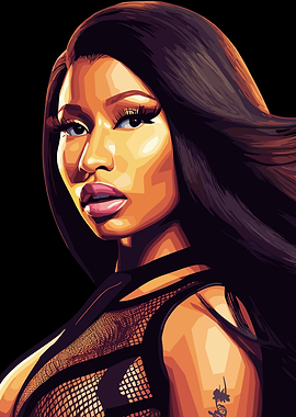 Nicki Minaj Digital Art Portrait