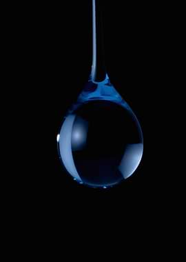 Hanging Blue Water Drop