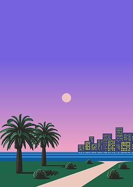 aesthetic seaside town
