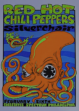 Red Hot Chili Peppers Concert Poster