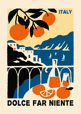 Italy Dolce Far Niente Art Print