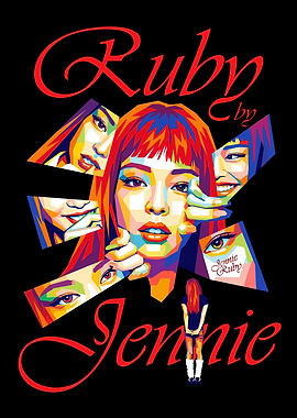 Jennie Ruby Pop Art Portrait