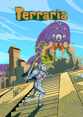 Terraria Hero vs. Eater of Worlds