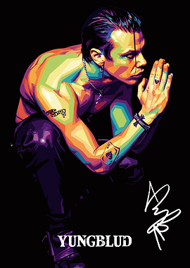 Yungblud Colorful Portrait