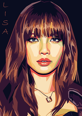 Lisa Portrait Pop Art