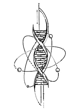 DNA and Atom Graphic