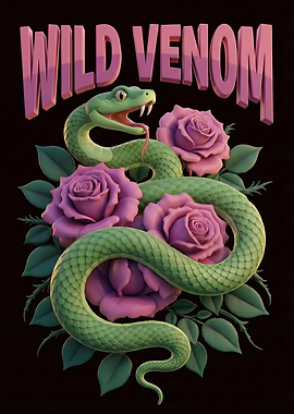 Wild Venom Snake and Roses