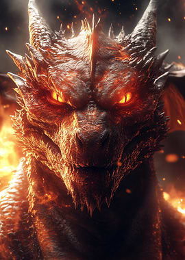 Fiery Dragon Close-Up