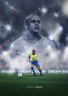 Roberto Carlos Soccer Legend Portrait