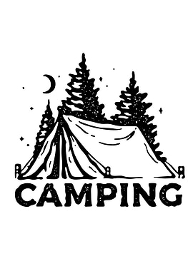 Camping Tent in the Woods