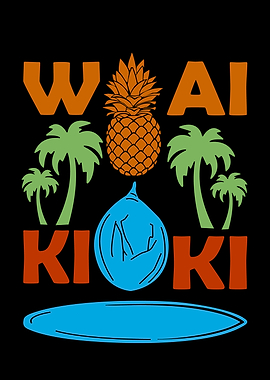 Waikiki Tropical Beach Surfing Holiday