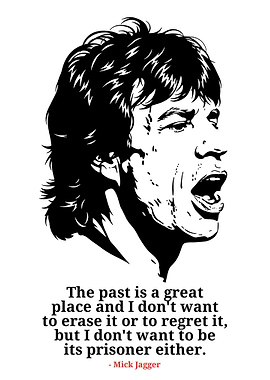 Mick Jagger Quote Portrait