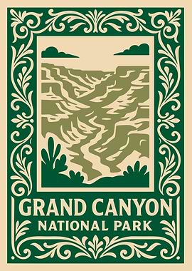 Grand Canyon National Park Illustration