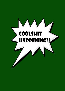 Coolshit Happening Comic Style Graphic
