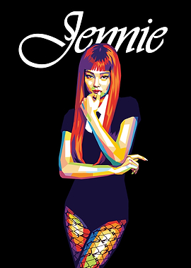 Jennie Pop Art Portrait