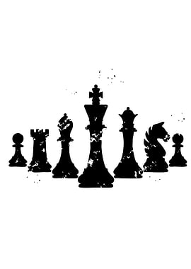 Chess Pieces Silhouette