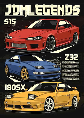 JDM nissan Legends Car Poster