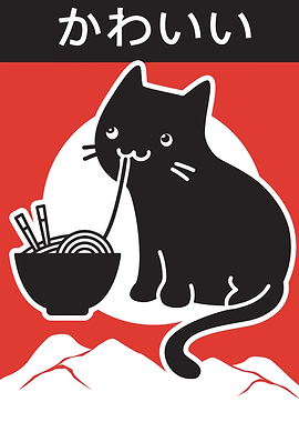 Ramen Cat Under the Sun