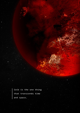 Red Planet with Love Quote