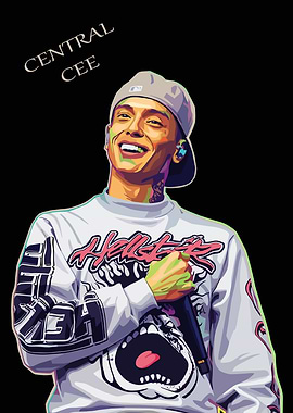 Central Cee Portrait Art