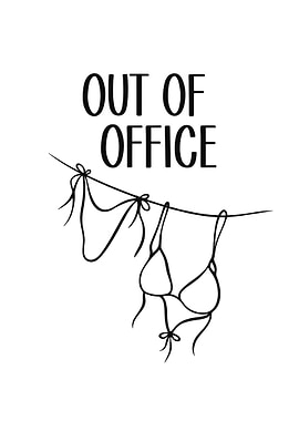 Out of Office Bikini Line Art