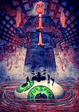 Surreal Band Performance on Giant Eyeball