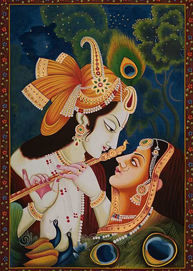 Krishna and Radha Painting