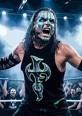 Jeff Hardy Wrestling Illustration