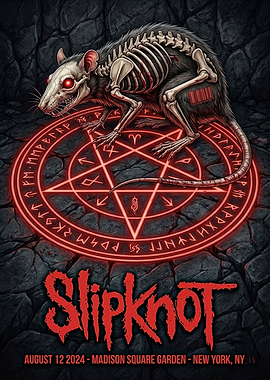 Slipknot August 12 2024 Concert Poster