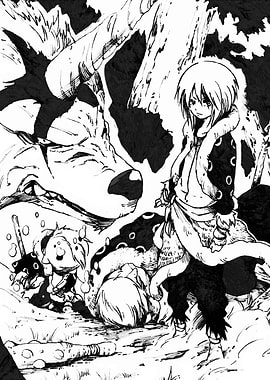 Fantasy Child and Creatures