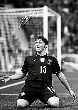 Neves Soccer Player Celebration