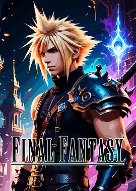 Final Fantasy Cloud Strife Illustration