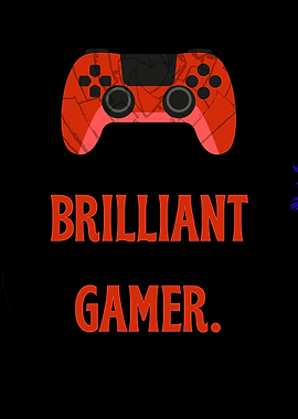 Brilliant Gamer Red Controller