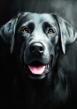 Black Labrador Portrait