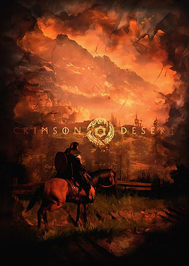 Crimson Desert Knight on Horseback