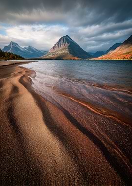 Autumn Mountain Lake Landscape